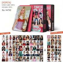 92pcs KATSEYE New Album WILD Merchandise Photo Cards, Star Stickers, LOMO Cards, Gift Cards, Photocard - Card - View 8