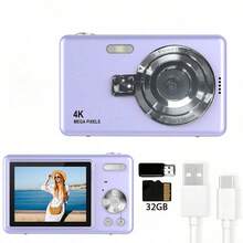 Kamera Vlog Digital Definisi Tinggi 4K, 50MP Fokus Otomatis dan Deteksi Wajah, Zoom Digital 16x, Layar 2,4 Inci, Kamera Video Saku Portabel yang Dapat Diisi Ulang, Cocok untuk Fotografi dan Perekaman Video, Ideal untuk Vlogger Pemula, Hadiah Sempurna untuk Hari Thanksgiving, Natal, dan Hari Libur. - View 18