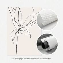 3Pcs Neutral Botanical Line Art Canvas Wall Art, Minimalist Floral Leaf Branch One‑Line Sketch Prints, Modern Boho Decor For Living Room, Bedroom, Kitchen, Beige Neutral Home Decoration, Posters & Prints, Frameless - 210 - View 4