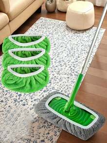 Reusable Mop Replacement Head, Wet & Dry Flat Mop Pad, Suitable For Hardwood Floor Cleaning: Durable, Highly Absorbent, Suitable For Wet & Dry Cleaning, Compatible With Most Flat Mops, Mop Head Not Included, Efficient Floor Care Tool | Fine Surface | High Absorbent Material - Multicolor - View 2