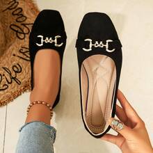 New Women's Flat Ballet Shoes Classic Fashion Versatile Casual Outdoor Wear - Black - View 12