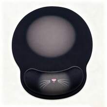 1pc Cute Cat Mouse Pad With Wrist Rest, Ergonomic Non-Slip Silicone Wrist Support Mouse Pad, Soft Desk Mat, Suitable For Office, Gaming, Home, Laptop, Gift For Girls - View 6