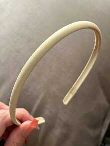 Minimalist Matte Thin Hair Hoop, Random Color Anti-Slip Toothed Hair Hoop, Women's Simple Solid Color Hair Hoop, Daily Makeup And Face Washing Hair Accessory - Multicolor - View 6