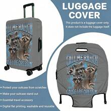 1pc / Flat Print Design / Luggage Cover (Luggage Cover Only, Luggage Not Included) / Suitable For 20 To 28 Inch Luggage / Made Of Thickened Fabric / An Essential Accessory For Your Travel And Checked Baggage. - Multicolor - View 15