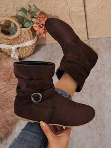 Women's New Ankle Boots Beach Party Vacation Bohemian - Brown - View 1