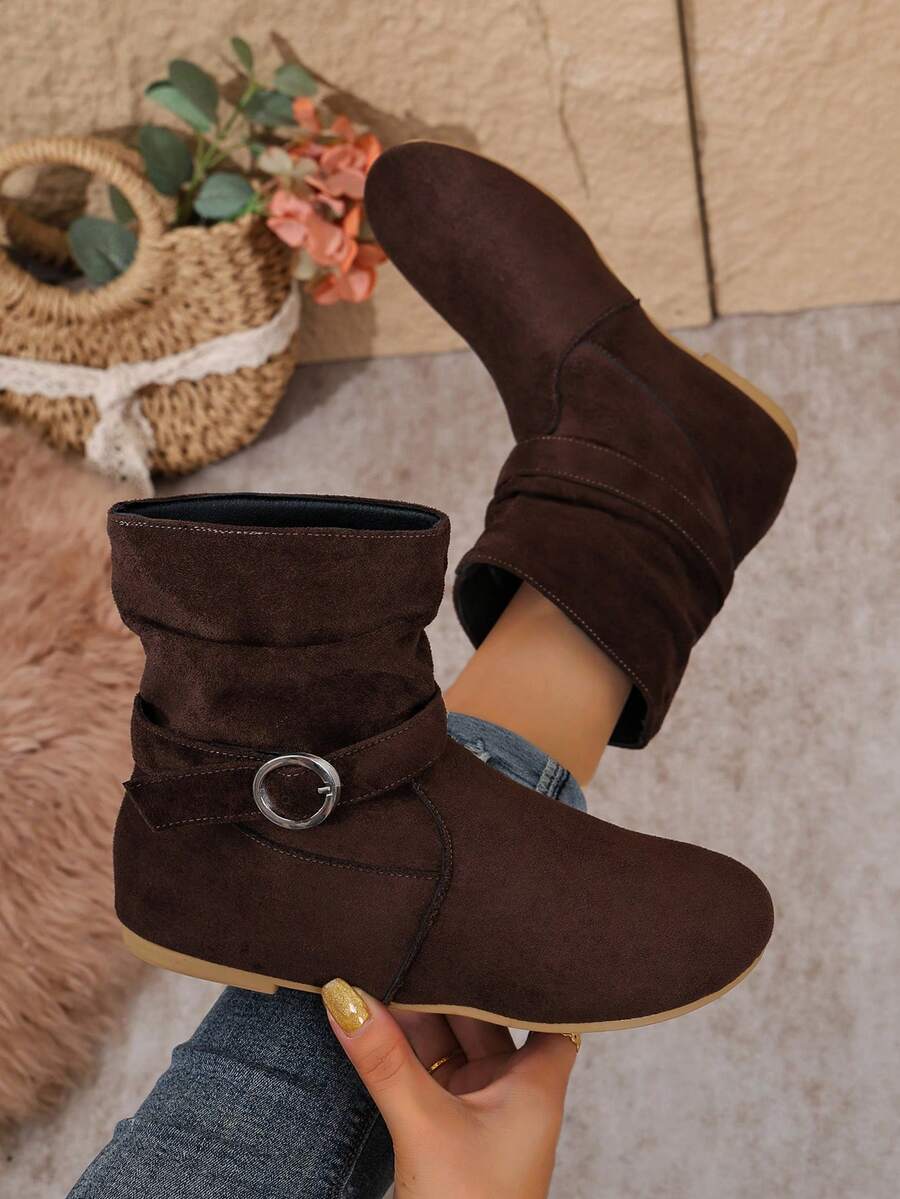 Women's New Ankle Boots Beach Party Vacation Bohemian - Brown - View 1