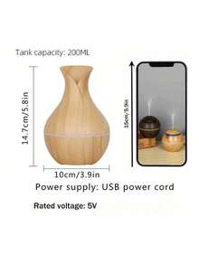 UBS Wood Grain Creative Humidifier, Aromatherapy Essential Oil Diffuser, Autumn/Winter, Humidifier Atmosphere, Small Home Fragrance Diffuser, Mist Office Desk, Christmas - Multicolor - View 4
