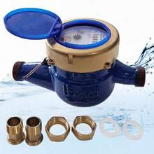 Cold Water Meter Garden Home Standard Water Meter 15mm 1/2 Inch Description - A - View 1