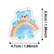 50pcs Cute Soft Candy Bear Stickers, Aesthetic Style Vinyl Stickers Suitable For Water Bottles, Laptop Phone Cases Skateboard Guitar, Sweet Bear Sticker Pack Suitable For Teenagers Adults DIY Scrapbook Journal Computer Decoration, Waterproof Sticker Set Suitable For Personalized Water Cup Notebook Bicycle - Multicolor - View 11