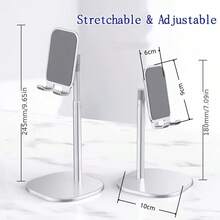 Phone Stand, Made Of Aluminum Alloy Material, Adjustable Angle And Height, Suitable For Various Phone Sizes (3.5-7.0 Inches). - Multiple Styles - View 11