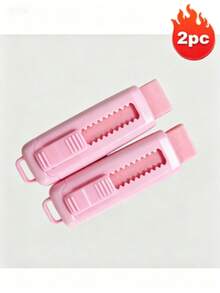 4pcs Vibrant Macaron Color Push-Pull Erasers, Durable Rectangular Shape, Easy Slide Mechanism, Suitable For Learning & Office Stationery, Multiple Colors - Multicolor - View 21