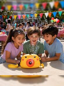 Ricolandia Bunny Toy Bubble Machine Camera Shape With Automatic Music For Children - Yellow - View 8