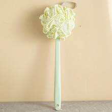 1pc Long Handle Soft Bristle Double Sided Bath Brush Home Daily Use Scrubbing Ball 2-In-1 Exfoliating Skin-Friendly Back Scrubber Foaming Shower Tool - View 8