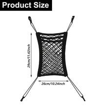 1pc Car Pet Barrier Net Universal Pet Isolation Mesh Car Seat Storage Bag Tear-Resistant Pet Mesh Divider Car Rear Seat Organizer Easy Installation Pet Fence Interior Partition Suitable For Sedan, SUV, Van Travel - A - View 10