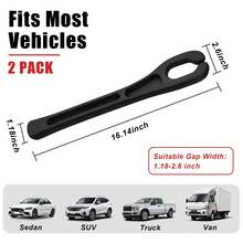 2pcs/1set Car Seat Gap Filler Storage Box, Black Universal Seat Gap Plug Blocker, Multi-Functional Seat Side Gap Filler With Storage Slot, Anti-Drop Center Console Storage Slot, Phone & Key Storage, Suitable For Car, Truck, SUV Car Accessories - Multicolor - View 3