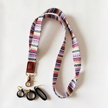 1pc Multicolor Lanyard Anti Loss Protective Strap With 6pcs Silicone Rings For Different Size Vape Device Does Not Contain Electronic Cigarettes - Multicolor - View 4