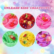 6/9/12pcs Colorful Slime Set, Multi-Color Crystal Slime, Fluffy Cloud Slime, Butter Slime And Classic Slime, Includes DIY Accessories, Soft Stretchable Non-Sticky Sensory Toys, Mess-Free Stress Relief Creative Learning Gift, Suitable For Ages 3+ - Multicolor - View 4