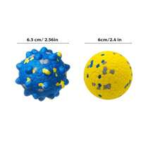 Nicbeybole 2 Packs ETPU Popcorn Dog Chew Ball, Durable Floating Toy For Aggressive Chewers, Small Medium Dogs - Multicolor - View 4