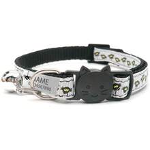 1pc Halloween Cat Collar With Name Tag, Customizable Name & Phone Number Personalized Pet ID Label Ghost Spider Bat Halloween Cat Collar With Bell Adjustable Ideal Gift For Pets! - Multicolor - View 7
