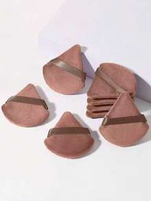 24pcs 15pcs 8pcs/5pcs Triangle Sponge Puff For Loose Powder Setting Makeup Face Soft Triangle Puff Suitable For Loose Powder Body Fan Velvet Makeup Sponge Foundation Blending Sponge Set Beauty Makeup Tools - Brown - View 7