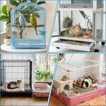 60pcs/1PC Disposable Plastic Cage Liners - Small Animal Leakproof Toilet Film, Transparent Rabbit Cage Leakproof Toilet Film, Small Pet Tray Liner, Pig Cage And Bird Cage Tray Liner - View 4