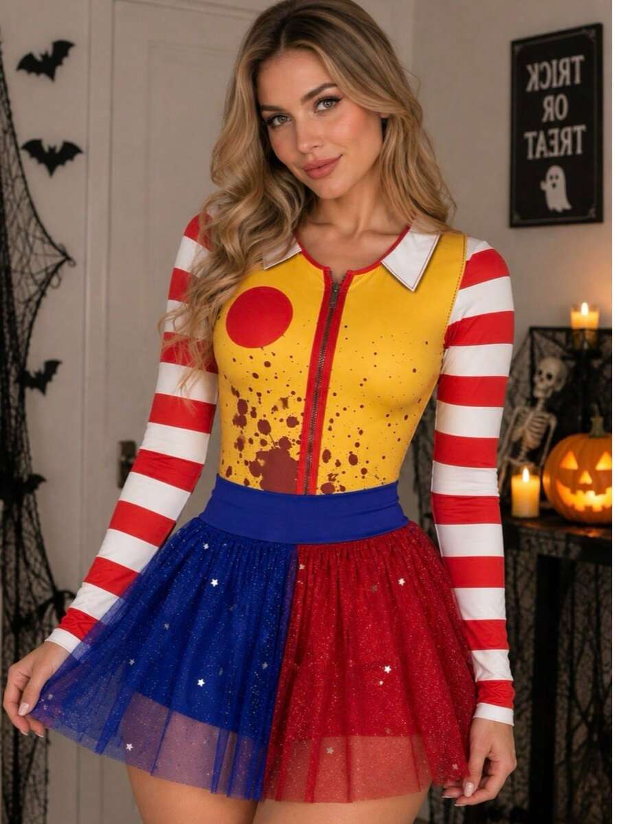 Cosplay Clothing - Red and Blue - View 1
