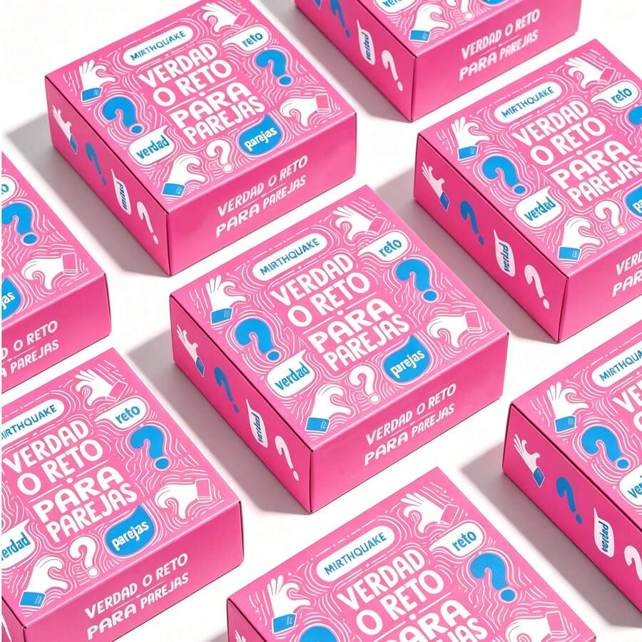Spanish Truth Or Dare For Couples Card Game, Verdad O Reto Para Parejas Romantic Interactive Game, Perfect Gift For Christmas, Game Party, Exciting Entertainment For Adult Partners & Social Hangouts - Multicolor - View 1