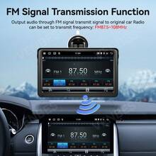 VENBES 7 Inch PND Portable Car Stereo, Wireless CarPlay & Wireless Android Auto Touch Screen Car Player With Bluetooth FM - Main Unit + 8‑LED Square Rear‑view Camera - View 8