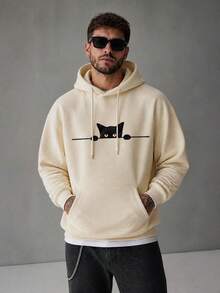 Men Hoodies - Apricot - View 5