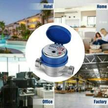 Cold Water Meter Tap Meter Water Clock Complete Set Calibrated 15mm 1/2" Garden- - A - Übersicht 4