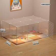 Dog Cage Home Fence Pet Small Dog Barrier Indoor Cat Plastic Isolation Partition Anti-Escape Tall Fence - Multicolor - View 4