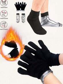 2pcs New Unisex Outdoor Sports Gloves, Sauna Hand Protection, Moisturizing Training, Anti-Dryness Anti-Cracking Anti-Black Sweat, Daily Hand And Foot Care - Multicolor - View 3