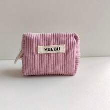 Soft Corduroy Lipstick Pouch, Portable Travel Makeup Bag, Multi-Functional Storage Bag, Coin Purse Wallet Card Holder Earphone Case - Multicolor - View 14