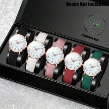 Minimalist Women's Quartz Watch, Elegant & Personalized Suitable For Students, Digital Dial Watch With Comfortable PU Strap, Perfect For Wedding Gift, Bridesmaid Gift, Mother's Day Gift, And Daily Wear, Packaging Box Not Included - Multicolor - View 8