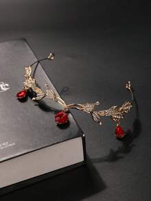 1件女款時尚公主風3D皇冠甜美奢華水鑽生日髮飾髮箍 - 42528 - 查看 4