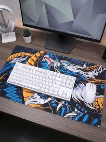 Chinese Dragon Pattern Large Desk Mouse Pad, Non‑Slip Rubber Base Keyboard Mat For Gaming Office - View 5