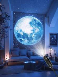 LED Galaxy Starry Sky Projector Light, 360° Rotatable Planet Projection With Moon, Earth, Jupiter Patterns, USB Powered Atmosphere Decorative Lamp, Suitable For Bedroom Ceiling, Photography, Gaming, Disco, Birthday, Wedding, Proposal, Camping, Party Atmosphere Decoration - One Size Fits All - View 4