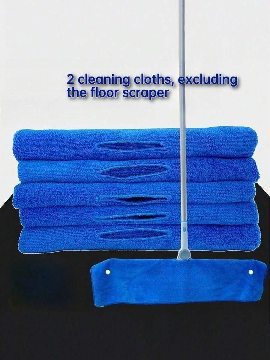 3/1pc Set 1/2 Inch Ultra Fine Microfiber Floor Cleaning Cloths With Detachable Magic Mop Pads, Quick Dry High Absorbency Durable, Suitable For Hardwood Floors, Water Spot Free Household Cleaning Mop Tool - Multicolor - View 1