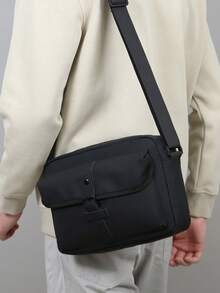 Casual Minimalist Commuter Men's One Shoulder Crossbody Bag - Multicolor - View 5
