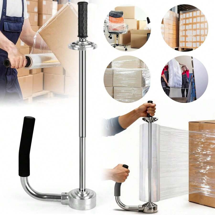 Manual dispenser stretch film hand dispenser wrapping film moving film film unwinding- - Rechteck - Übersicht 1