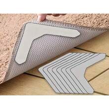 Super Strong Adhesive Carpet Tape, Anti-Curl Carpet Tape Anti-Slip Sticker, Can Fix Carpet In Place, Keep Corners And Edges Flat, Suitable For Living Room, Dining Room, Bathroom Carpets, Prevent Carpet Movement And Rolling Edges - Black - View 4