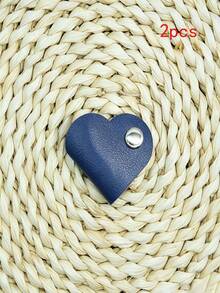Heart-Shaped Faux Leather Cable Organizer, Multi-Color Earphone And Headphone Cable Storage Box, Battery-Free Cable Management Clip, Unisex Cable Holder Set - New Arrival - View 27