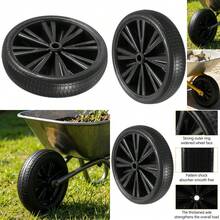 Universal 14" Black Wheelbarrow Wheel Heavy Duty Puncture Proof Wheel - UK-c399901 - View 2