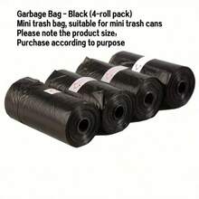 1/4/8 Rolls Car Mini Trash Bags, Compatible With Car Trash Cans, Compact Portable Disposable Garbage Bags, Practical Car Interior Storage Accessory - Car Mini Trash Bag - View 7