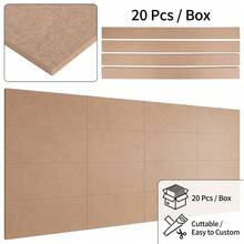 MDF Shaker Wall Panel Kit For Christmas New Year, 20 Pack 3D Wood Planks For Living Room Bedroom DIY Accent Wall, 120x9x0.6cm - Wall Panel Material - View 1