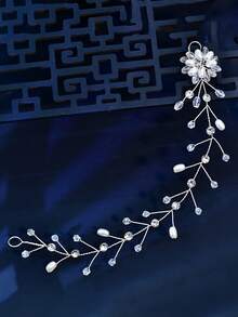 1pc Simple Pearl Belts For Bridal Dress Wedding Party Accessories Pearls Waist Decoration Woman Belt - Multicolor - View 5