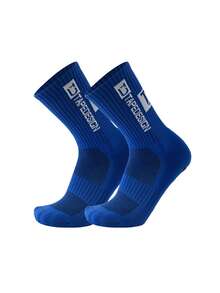 1 Pair Kids Non-Slip Dotted Sports Socks Mid-Calf Football Socks Suitable For 9-15 Years Old Children Outdoor Sports - Multicolor - View 18