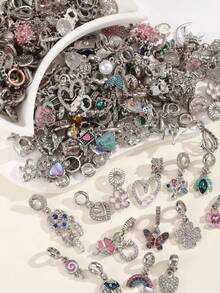 Random Charms Various Themes Beads Pendant For DIY Bracelet Rhinestone Design - Animals/Plants/Flowers/Pets/Sports/Cartoon/Ocean/Family/Stars/Sun - Multicolor - View 2