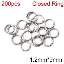200pcs Stainless Steel Open Jump Rings Split Rings Findings Connectors For DIY Jewelry Necklace Bracelet Making Supplies Accessories - Closed-mouth Ring - View 7