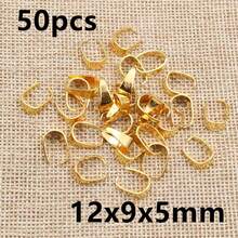50pcs Small Pendant Clips Pinch Bail Clasps Buckle Charm Necklace Hook Connector For DIY Jewelry Making Cameo Tray - U Shape - View 13